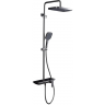 Душевая стойка со смесителем GAPPO G2496-19 Оружейная сталь
