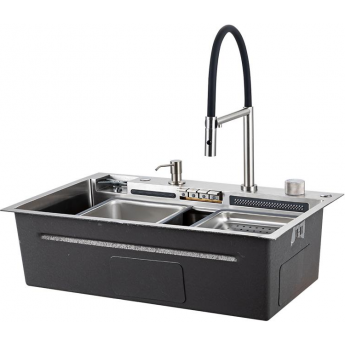 Многофункциональная мойка для кухни GAPPO GS7547-15 сатин