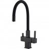 Смеситель для кухни GAPPO G4395-36 с гибким изливом, черный Смеситель для кухни GAPPO G4395-36 с гибким изливом, черный