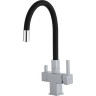 Смеситель для кухни GAPPO G4395-30 с гибким изливом, черный/хром Смеситель для кухни GAPPO G4395-30 с гибким изливом, черный/хром