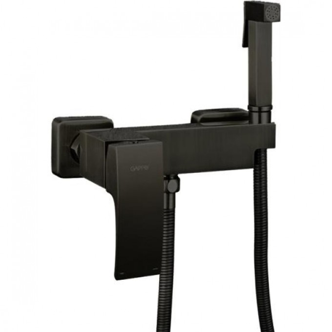 Смеситель с гигиеническим душем GAPPO G07-6 черный G2007-6