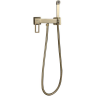 Смеситель с гигиеническим душем GAPPO G17-3 сатин золотой G2017-3
