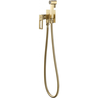 Смеситель с гигиеническим душем GAPPO G17-3 G7217-13 сатин золотой