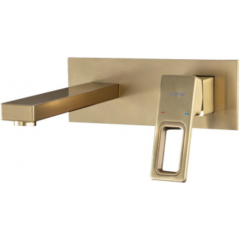 Встраиваемый смеситель для раковины GAPPO G17-3 G1017-13 сатин золотой